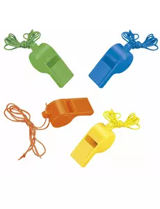 4 sifflets colorés