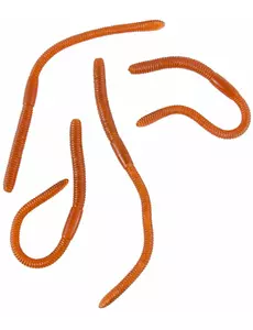 4 rubberen wormen 17 cm