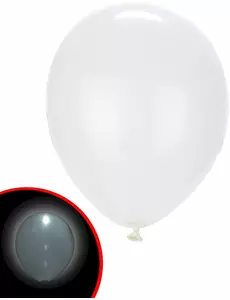 5 Ballons LED blancs Illooms ®