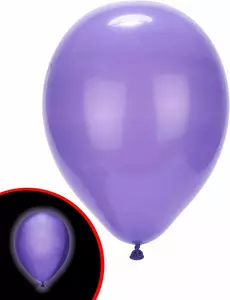 5 Ballons LED violets Illooms ®