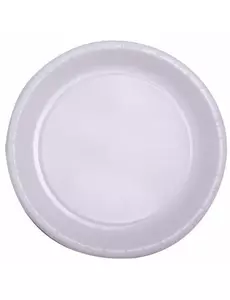50 Wit papieren bordjes 22 cm