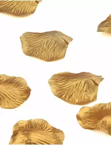 50 Pétales métallisés or