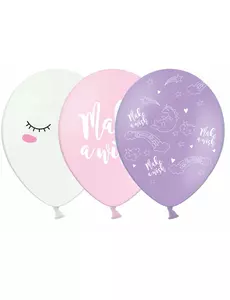 6 latex magische eenhoorn ballonnen