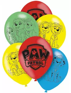 6 latex ballonnen PAW Patrol™ 27,5 cm