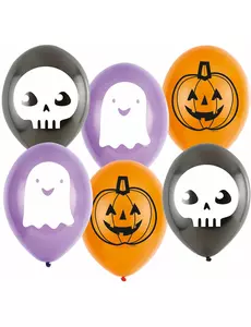 6 Halloween Friends latex ballonnen 23 cm