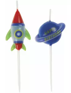 6 Bougies d'anniversaire univers
