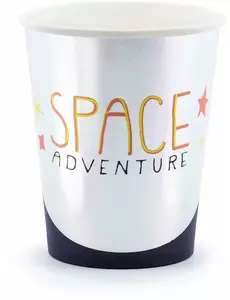 6 Gobelets en carton space adventure 200 ml