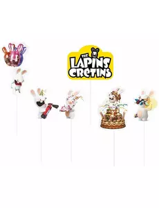 6 Raving Rabbids™ taartprikkers