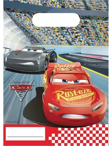 6 Sacs cadeaux Cars 3™ 16 x 23 cm