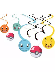 6 Pokémon Pikachu™ spiraalophangingen