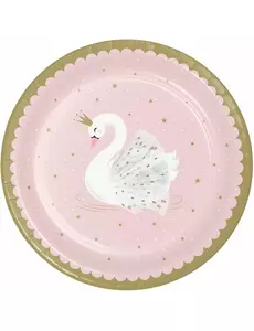 Royal Swan Roze Papieren Borden 23 cm