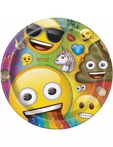 8 kartonnen Emoji Rainbow™ borden