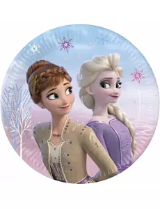 8 Elsa Frozen™ papieren bordjes 20 cm