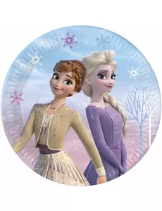 8 Assiettes en carton La Reine des Neiges™ 23 cm