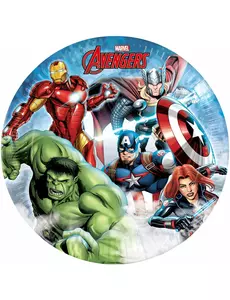 8 Assiettes en carton 23 cm Avengers Mighty™