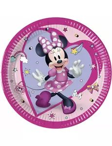 8 Assiettes en carton Minnie Junior™ 20 cm