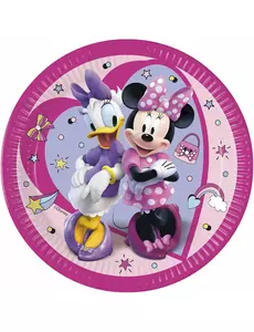 8 Assiettes en carton Minnie Junior™ 23 cm