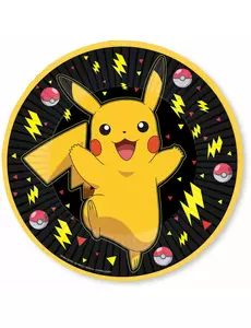 8 Assiettes Pokémon Pikachu™ 23 cm