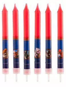 8 Bougies anniversaire Spiderman™ 9 cm