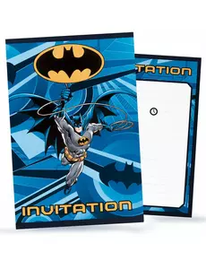8 Batman™ uitnodigingen 10x16cm
