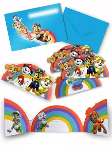 8 cartes d'invitation et enveloppes papier Pat' Patrouille™