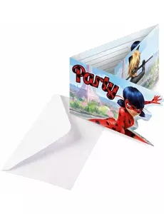 8 Cartons d'invitation Party avec enveloppes Ladybug™