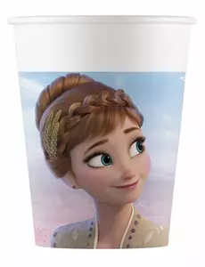 8 Gobelets en carton La Reine des Neiges™ 200 ml