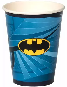 8 FSC® Batman™ papieren bekers 210 ml