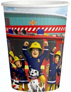 8 kartonnen bekers Sam de Brandweerman™ 250 ml
