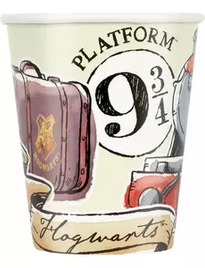 8 Gobelets en carton Harry Potter™ 270 ml