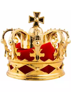 Pince à cheveux mini couronne royale dorée