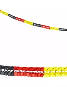 2 Guirlandes papier supporter Allemagne 3 m