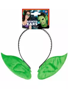 Serre-tête oreilles de lutin vertes adulte