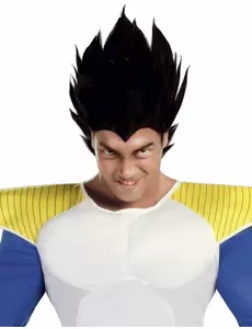 Zwarte anime pruik voor volwassenen