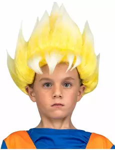 Dragon Ball™ Super Saiyan Goku pruik voor kinderen