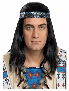 Winnetou pruik voor volwassenen