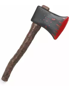 Petite hache ensanglantée en plastique Halloween