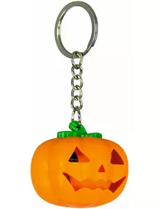 Porte clé citrouille lumineux
