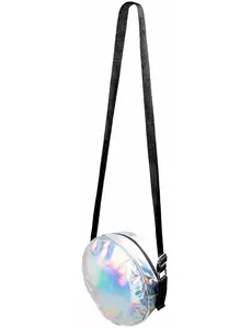 Ronde holografische schoudertas