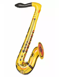 Opblaasbare gele saxofoon