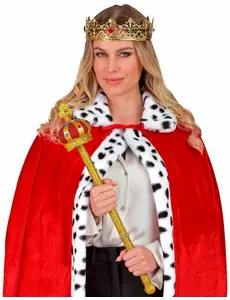 Goudkleurige koninklijke scepter