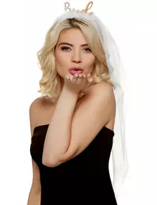 Serre tête Bride avec voile EVJF adulte