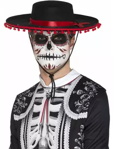 Sombrero Dia de los Muertos adulte
