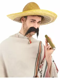 Gele Mexicaanse sombrero voor volwassenen