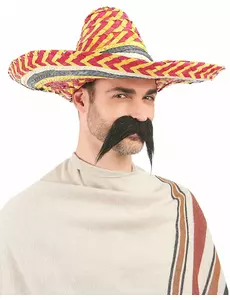 Rode en gele Mexicaanse sombrero voor volwassenen