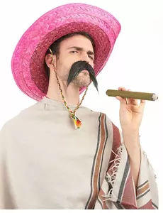 Roze Mexicaanse sombrero voor volwassenen