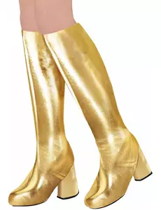 Retro jaren 60 gouden overlaarzen