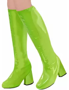 Groene jaren 60 retro overlaarzen