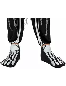 Couvre-chaussures squelette pour adultes pour Halloween