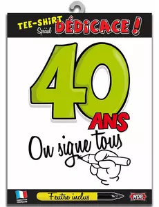 40 jaar t-shirt voor volwassenen